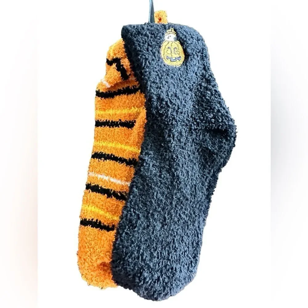 NWT Women’s Halloween Socks - Pumpkins Orange Black - One Size